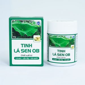 tinh lá sen ob giảm béo cải thiện mỡ nội tạng gan máu, an thần